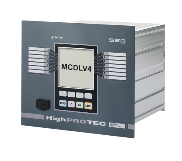 Relé Protección Diferencial MCDLV4 de la linea HIGHPROTEC DE SEG electronics